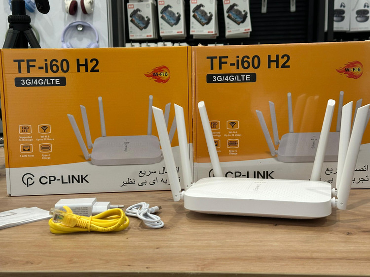 مودم روتر سیمکارتی سی پی لینک مدل TF-i60 H2 ۴G با وای فای ۶